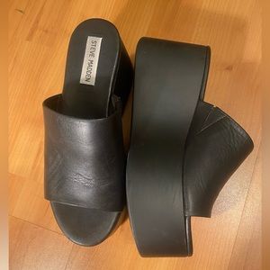 Steve Madden Black Flatforms
